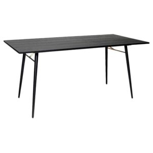 Baiona Wooden Dining Table Small In Black Oak