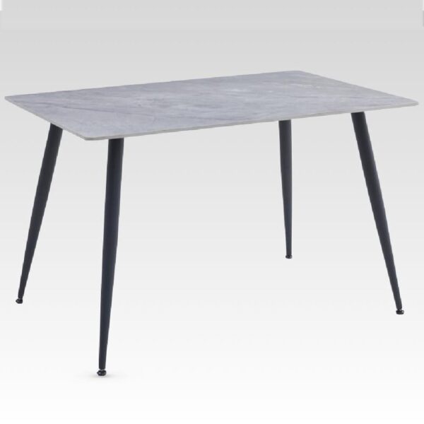 Attica Sintered Stone Rectangular Dining Table In Grey