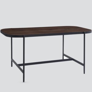 Sarnia Wooden Rectangular Dining Table In Walnut