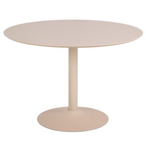 Ionia Wooden Round Dining Table In Beige