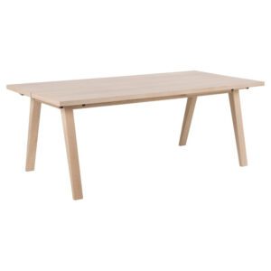 Alisto Wooden Rectangular Dining Table In White Oak