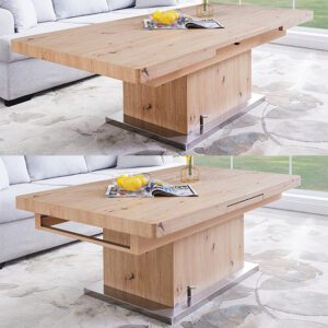 Elgin Extending Wooden Coffee In To Dining Table In Sonoma Oak