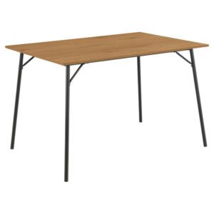 Petros Wooden Rectangular Dining Table In Mild Oak