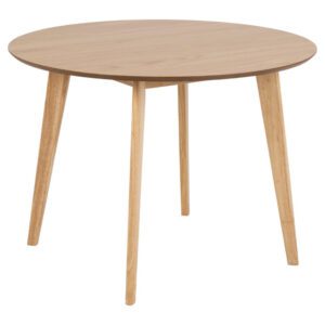 Reims Small Wooden Round Dining Table In Oak