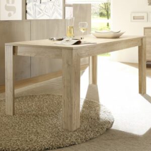 Heyford Wooden Rectangular Dining Table In Sherwood Oak