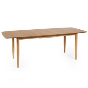 Topeka Wooden Extending Dining Table - Brown